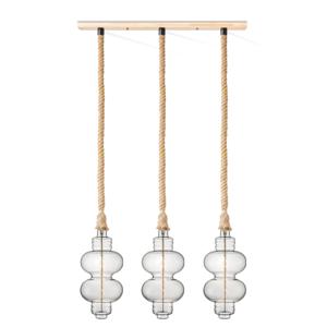 Home sweet home touw hanglamp Leonardo 3L Diabolo - helder