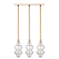 Home sweet home touw hanglamp Leonardo 3L Diabolo - helder