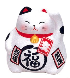 Witte Lucky Cats Figuur - 9cm