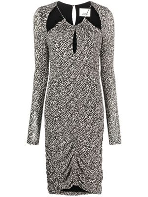 ISABEL MARANT robe mi-longue Logane à découpes - Noir