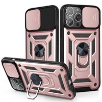 Xiaomi 11T Pro hoesje - Backcover - Rugged Armor - Camerabescherming - Extra valbescherming - TPU - Rose Goud - thumbnail