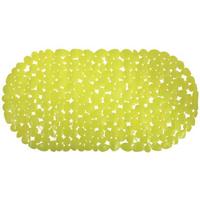 MSV Douche|bad anti-slip mat badkamer - pvc - limegroen - 39 x 99 cm