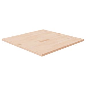 Tafelblad vierkant 80x80x2,5 cm onbehandeld massief eikenhout