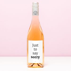 Wijnfles Just To Say Sorry - Rosé (Blush Rosé)