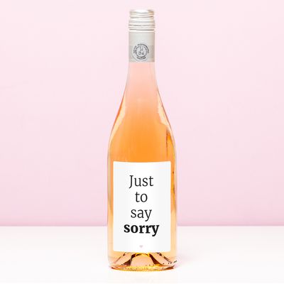 Wijnfles Just To Say Sorry - Rosé (Blush Rosé)