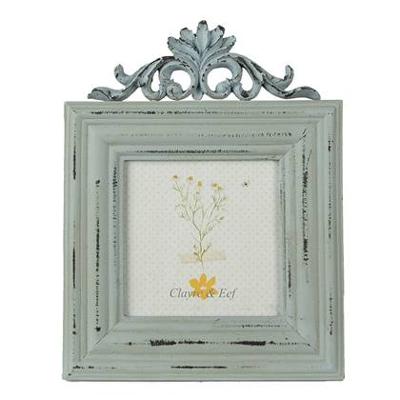 Clayre & Eef Fotolijst 10x10 cm Groen MDF Rechthoek Fotokader