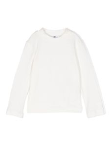 Elisabetta Franchi La Mia Bambina sweat en coton à logo brodé - Blanc