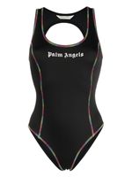 Palm Angels Badpak met logoprint - Zwart - thumbnail