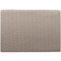 Tafel placemat Jaspe - taupe kleur - 30 x 43 cm - stevige onderlegger - anti-slip