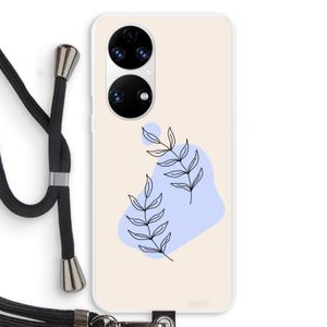 Leaf me if you can: Huawei P50 Transparant Hoesje met koord