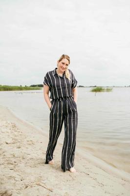 By-Bar benji pants | blue tie dye stripe