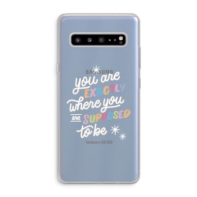 Right Place: Samsung Galaxy S10 5G Transparant Hoesje