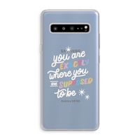 Right Place: Samsung Galaxy S10 5G Transparant Hoesje