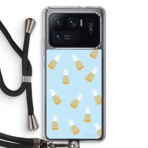 Ananasjes: Xiaomi Mi 11 Ultra Transparant Hoesje met koord