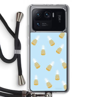 Ananasjes: Xiaomi Mi 11 Ultra Transparant Hoesje met koord