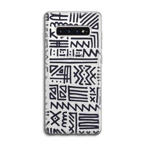 Marrakech print: Samsung Galaxy S10 4G Transparant Hoesje
