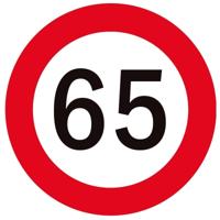65 jaar onderzetters/bierviltjes - 50x stuks - Sweet 65 - verjaardag - feestartikelen