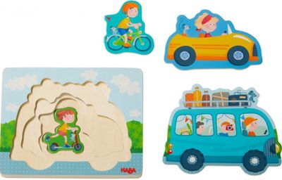 Haba vormenpuzzel Rijplezier junior hout 4 stukjes Haba vormenpuzzel Rijplezier junior hout 4 stukjes