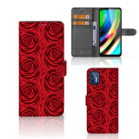 Motorola Moto G9 Plus Hoesje Red Roses - thumbnail