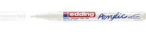 Edding 5300 acrylic marker fine permanente marker Wit 1 stuk(s)