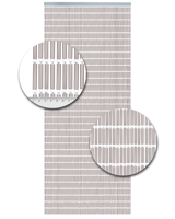 Vliegengordijn Hulzen Zilver Metallic - 100cm x 240cm