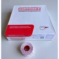 Etiket 2612 wit permanent 2-slit 63.000