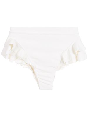 Clube Bossa bas de bikini Turbe à taille haute - Blanc