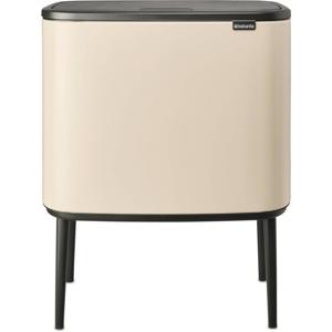 Brabantia Bo Touch prullenbak - beige - 11 + 23 L