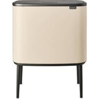 Brabantia Bo Touch prullenbak - beige - 11 + 23 L - thumbnail