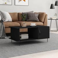 Salontafel 90x50x40 cm bewerkt hout zwart