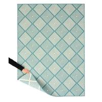 Tapeso Buitenkleed ruit - Flip Gem turquoise - 160x220 cm Tapeso Buitenkleed ruit - Flip Gem turquoise - 160x220 cm