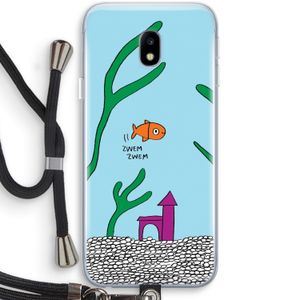 Aquarium: Samsung Galaxy J3 (2017) Transparant Hoesje met koord