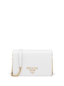 Prada mini sac à forme rectangulaire - Blanc