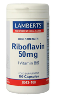 Lamberts Riboflavine 50mg Capsules - thumbnail