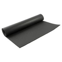 Zwarte yogamat/sportmat 180 x 60 cm - thumbnail