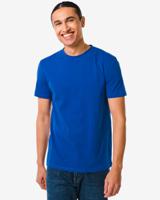HEMA Heren T-shirt Regular Fit O-hals Blauw (blauw) - thumbnail