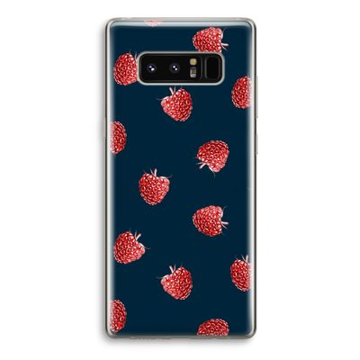 Framboosjes: Samsung Galaxy Note 8 Transparant Hoesje