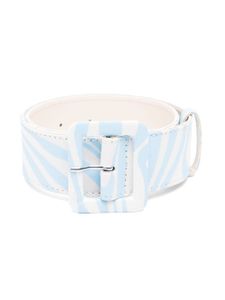 PUCCI Junior ceinture en cuir imprimée - Bleu