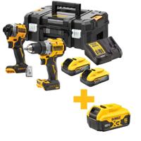DeWALT DCK2051H2T Accu combiset 2-delig (DCD800 + DCF850) 18V XR 5.0Ah POWERSTACK in TSTAK