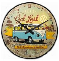 VW Volkswagen Bulli Let&apos;s get Lost Klok
