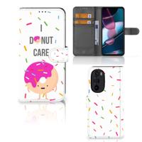 Motorola Edge 30 Pro | Book Cover | Donut Roze Motorola Edge 30 Pro | Book Cover | Donut Roze