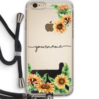Zonnebloemen: iPhone 6 PLUS / 6S PLUS Transparant Hoesje met koord