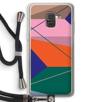 Gestalte 1: Samsung Galaxy A8 (2018) Transparant Hoesje met koord