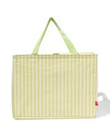 HEMA Koeltas Shopper 45x36cm Strepen (lichtgroen)