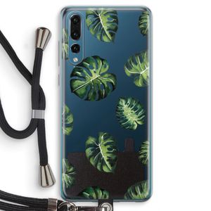 Tropische bladeren: Huawei P20 Pro Transparant Hoesje met koord