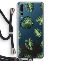 Tropische bladeren: Huawei P20 Pro Transparant Hoesje met koord