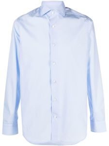 D4.0 chemise en coton à manches longues - Bleu