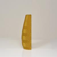 Felicia 3D wandvaas 18x8x5cm Goud Metallic