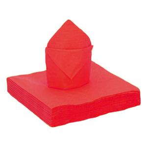 Santex Feest servetten - 20x stuks - rood - 40 x 40 cm - papier - feestservetten