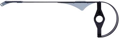 Hebie kettingscherm 38tds 180mm 0394 alu zwart